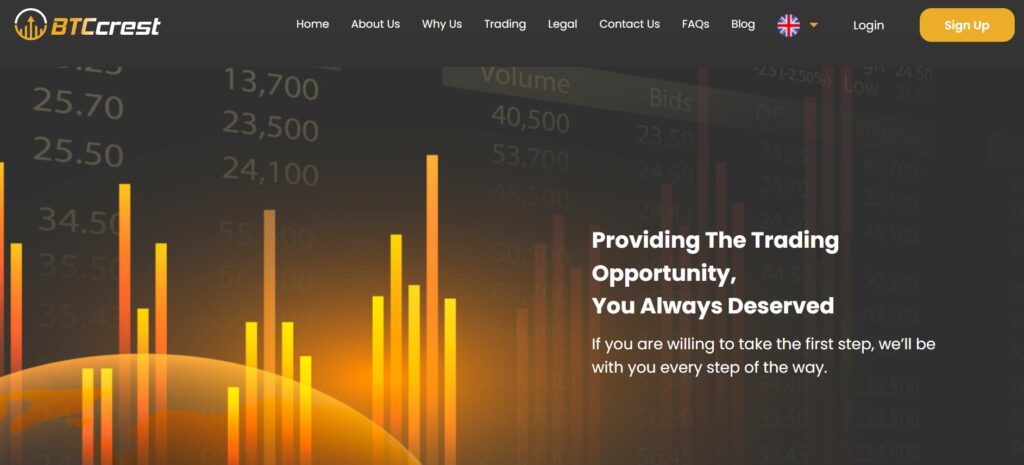 BTCcrest website