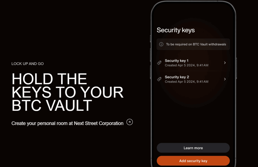 Next Street Corporation keys multi device access